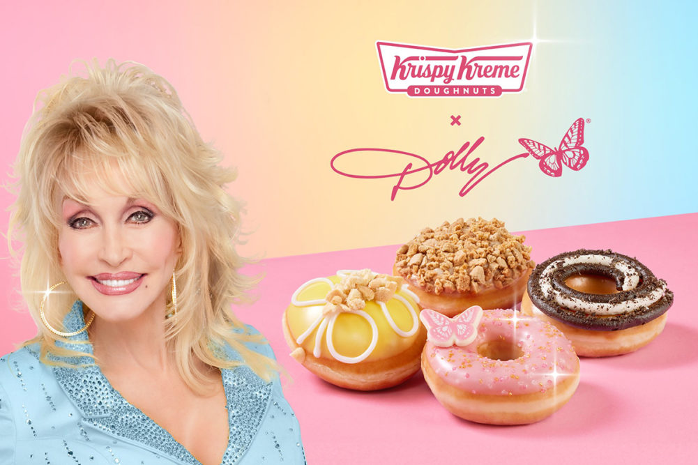 Krispy Kreme x Dolly Parton.