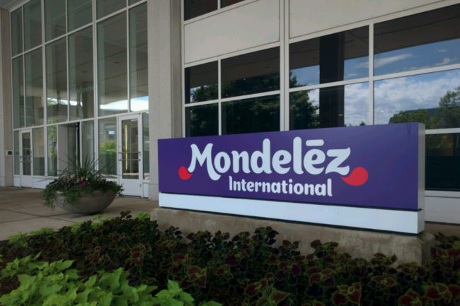 Mondelez headquarters sign