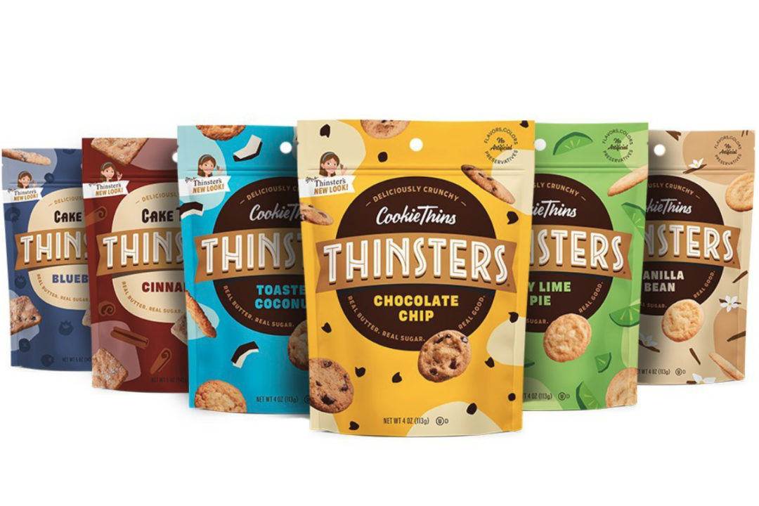 Thinsters crispy cookies rebrand
