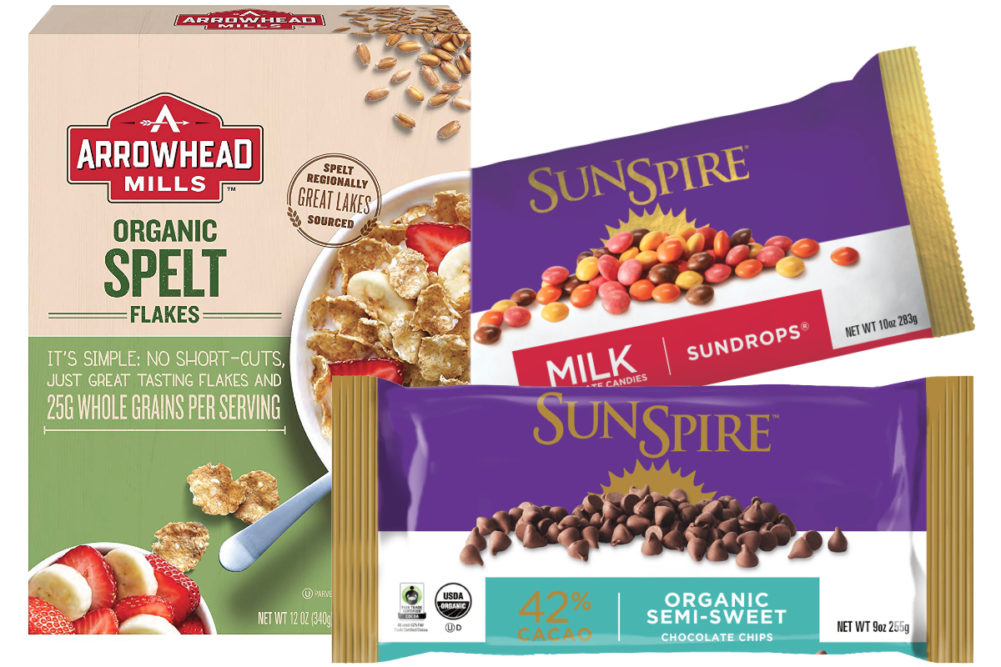 Arrowhead Mills and SunSpire products