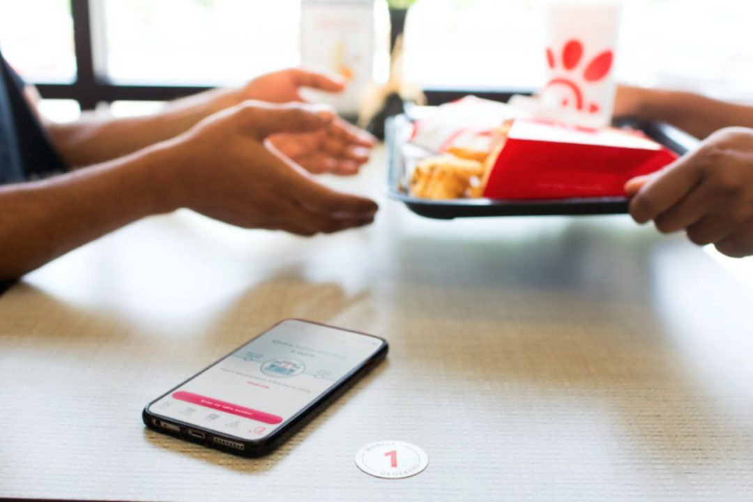 Chick-fil-A dine-in mobile ordering