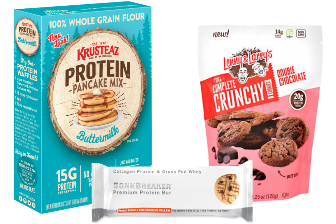 New protein products from Krusteaz, Lenny & Larry’s, Bonk Breaker