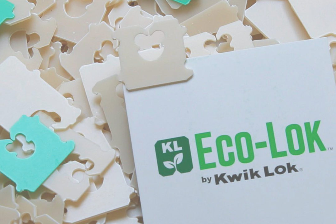 Kwik Lok plant-based Eco-Lok bag closure