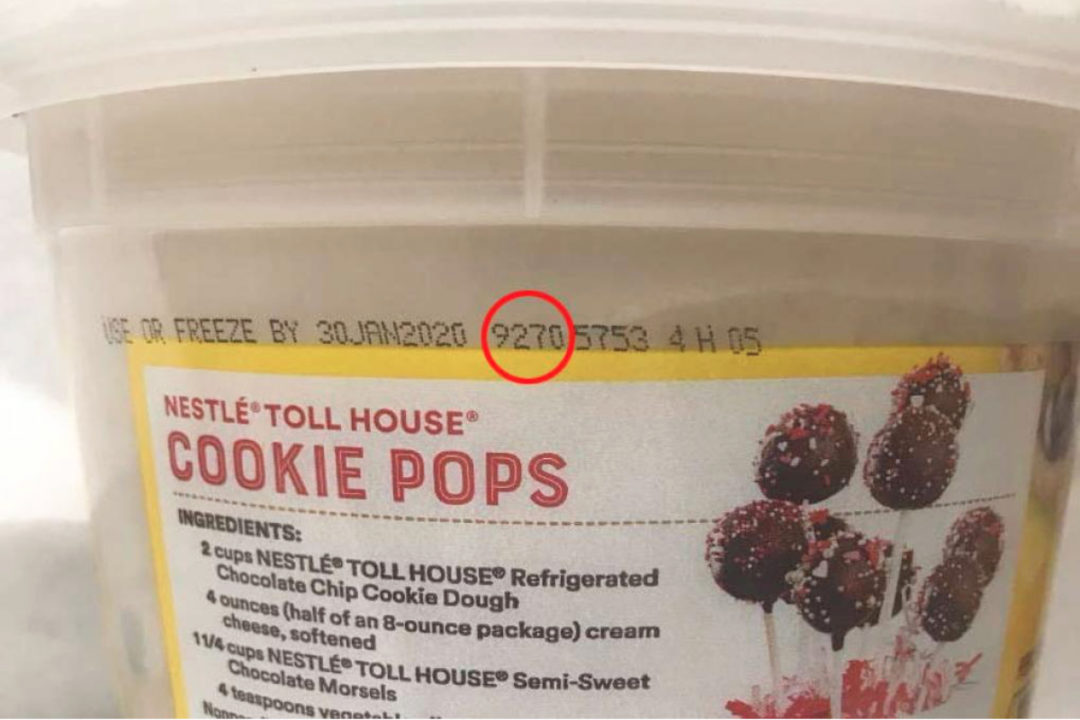 Nestle refrigerated cookie dough recall