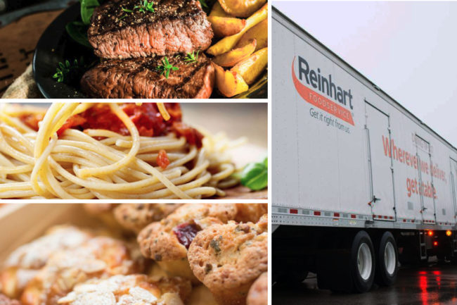Reinhart Foodservice truck and food offerings