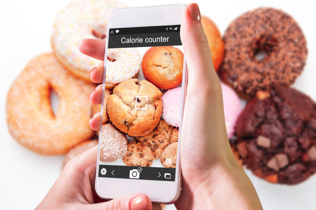 Calorie counting app and baked goods