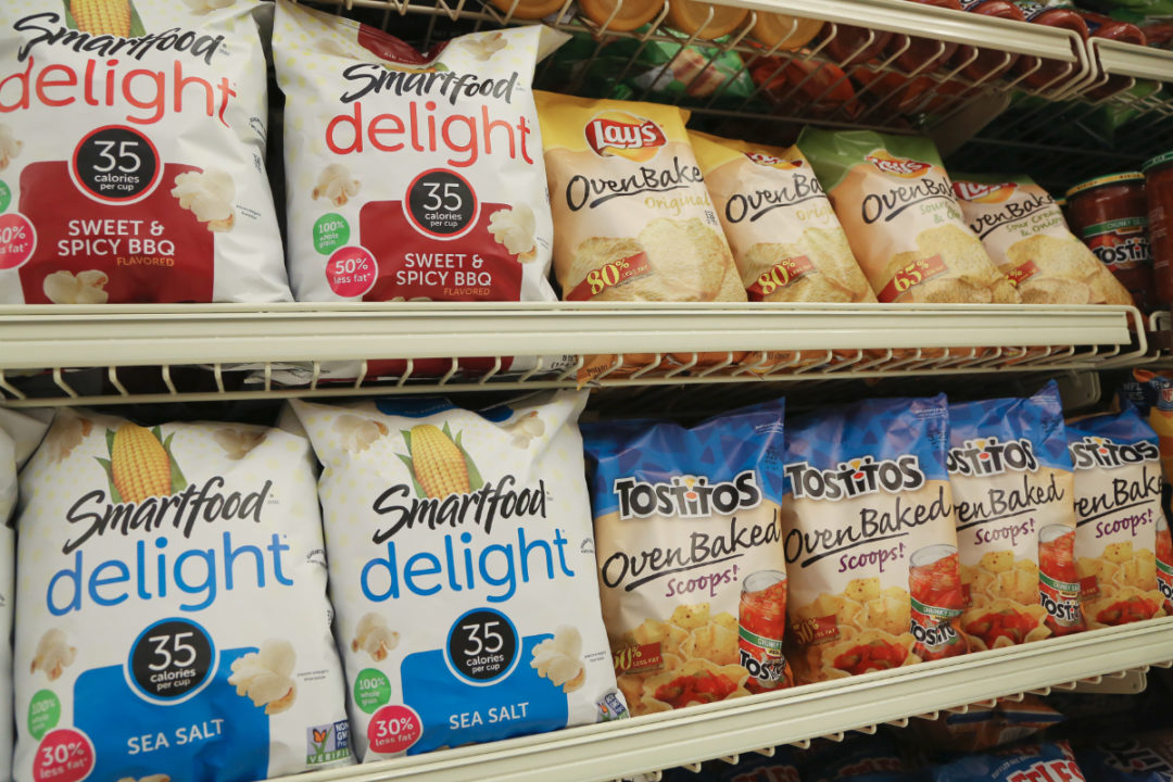 Frito-Lay snacks on supermarket shelf