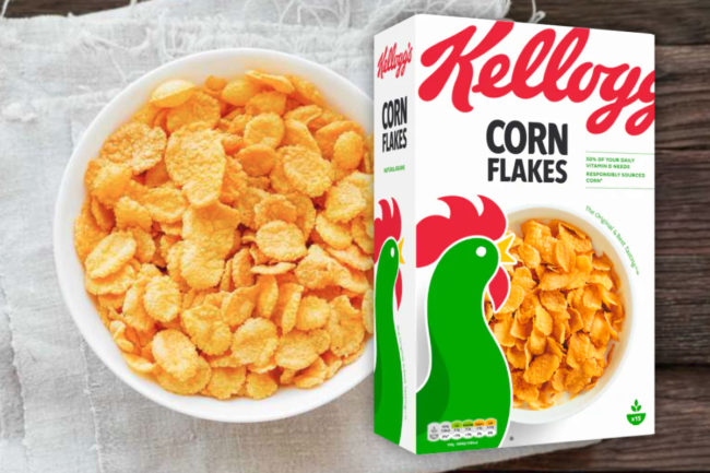 Kellogg's U.K. corn flakes cereal
