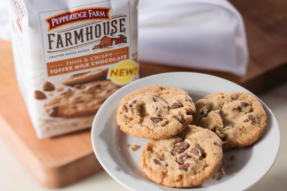 Pepperidge Farm Farmhouse Thin & Crispy Toffee Milk Chocolate cookies