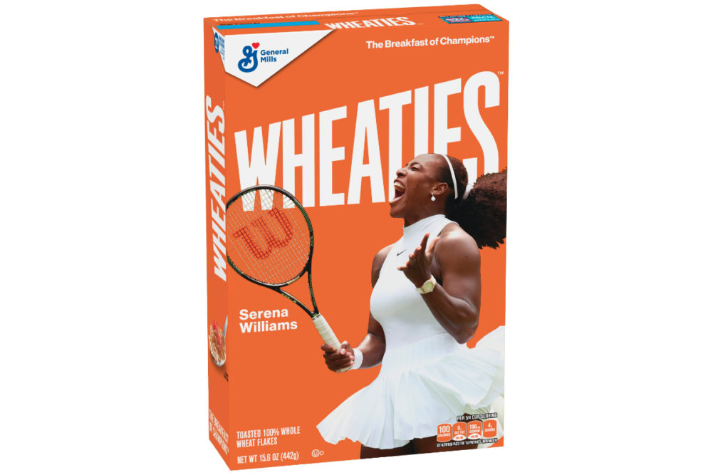 Serena Williams Wheaties box, General Mills