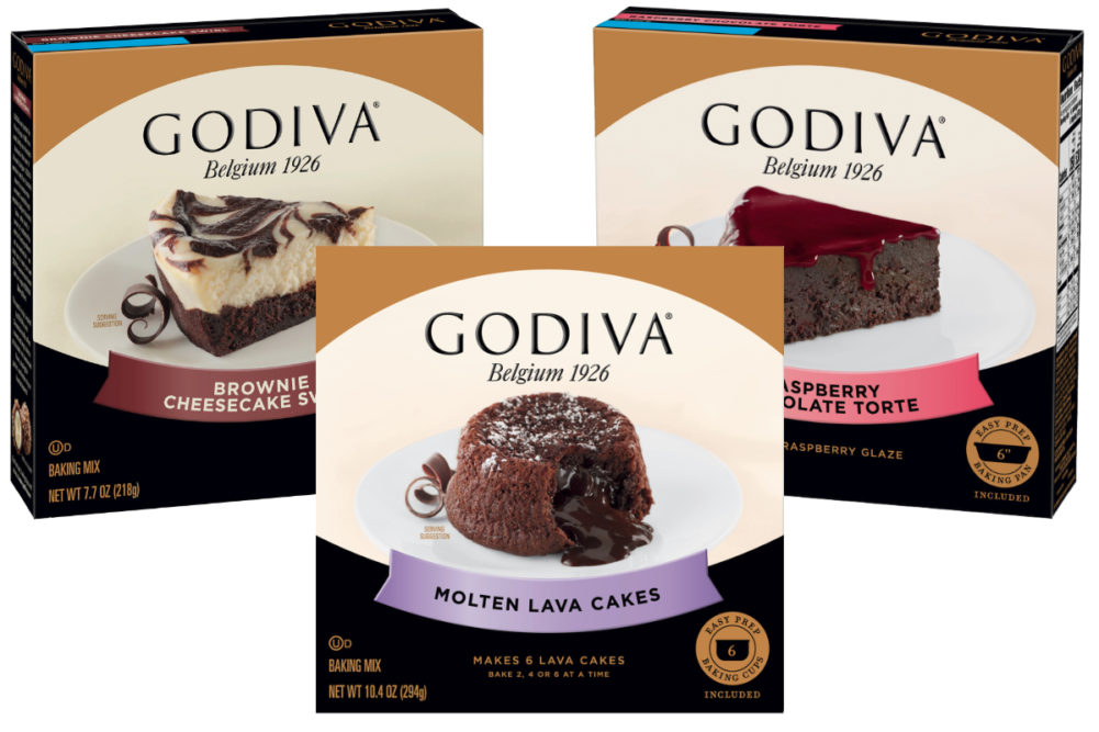 Godiva General Mills baking mixes