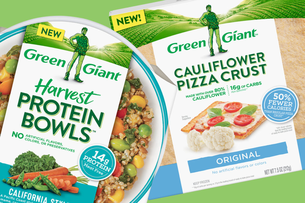 B&G Foods Inc. cauliflower pizza crust and Green Giant harvest protein bowls