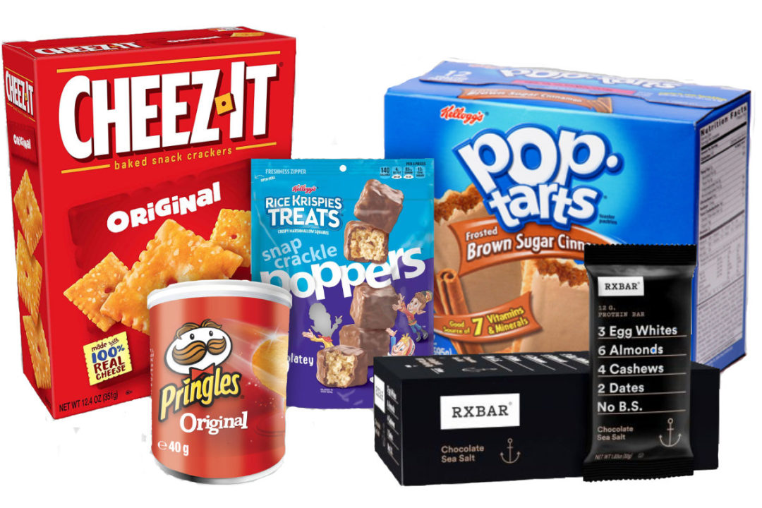 Kellogg's power brands Cheez-It, Rice Krispies Treats, Pop-Tarts, RXBAR and Pringles