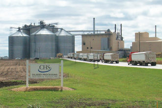 CHS soybean processing plant in Fairmont, Minnesota