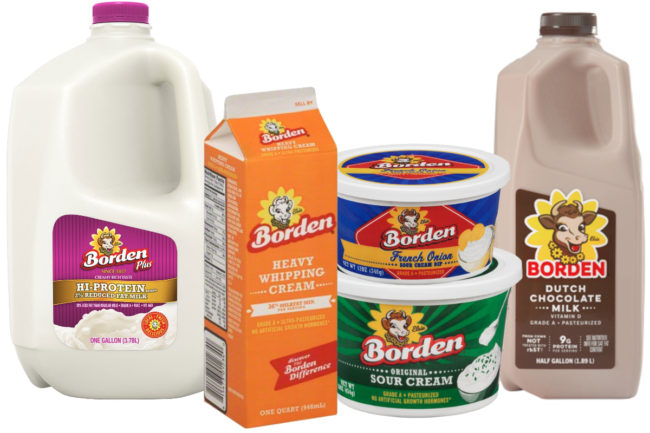 Borden Dairy Co. products