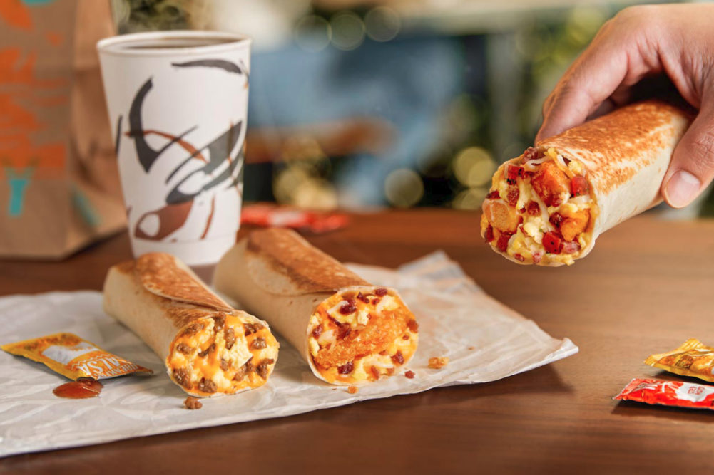 Taco Bell toasted burritos