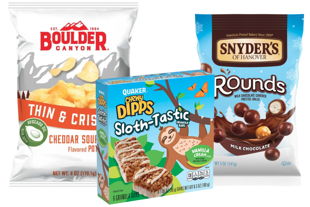 New snacks from PepsiCo, Campbell Soup and Utz Brands
