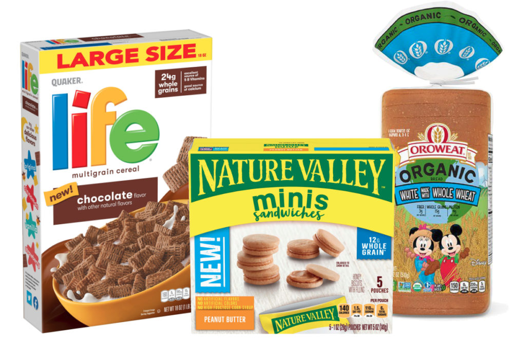 New products made with whole grains from BBU, General Mills and PepsiCo
