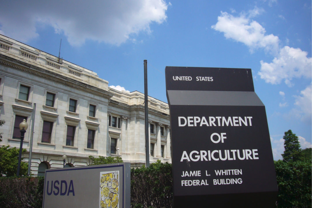 USDA building and sign