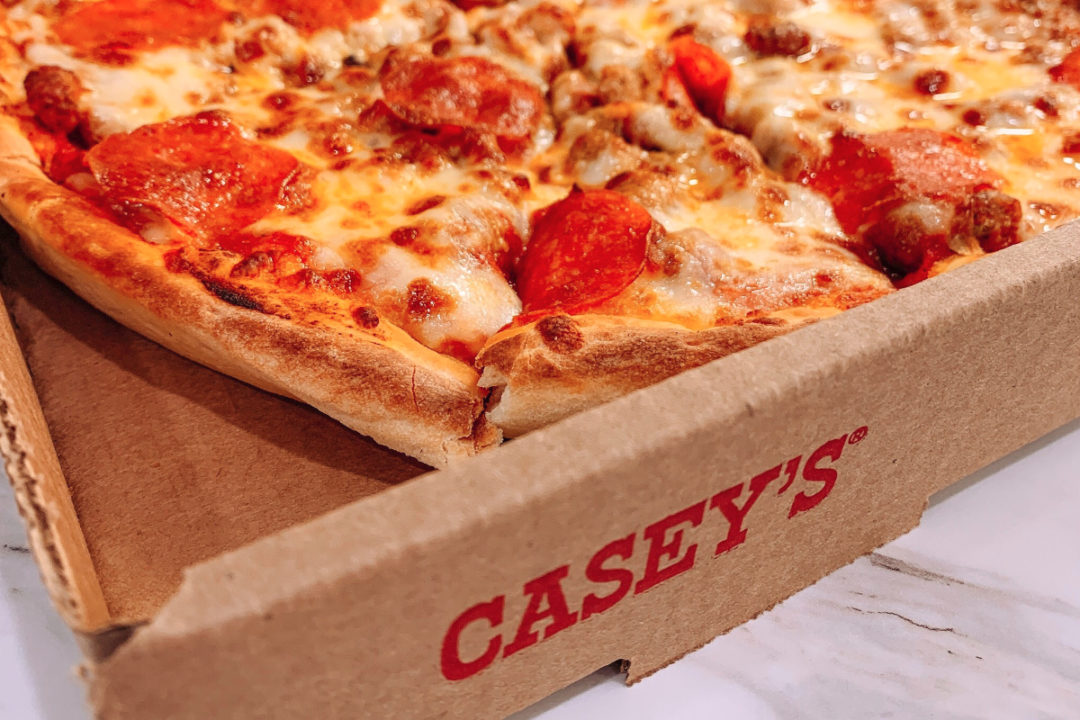 Casey's pizza box