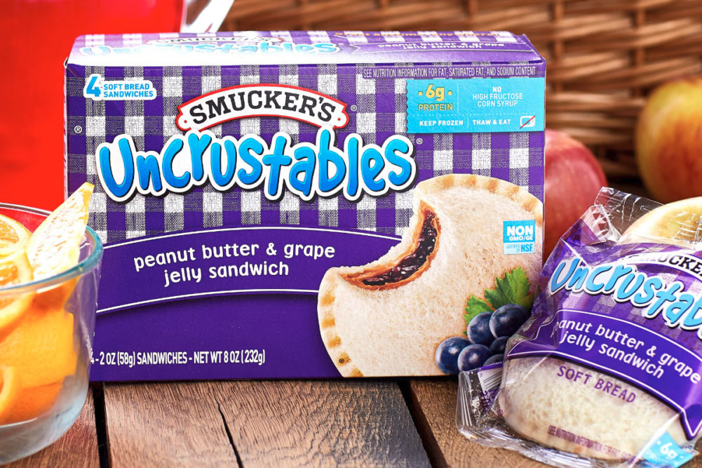 Smucker's Uncrustables peanut butter and grape jelly