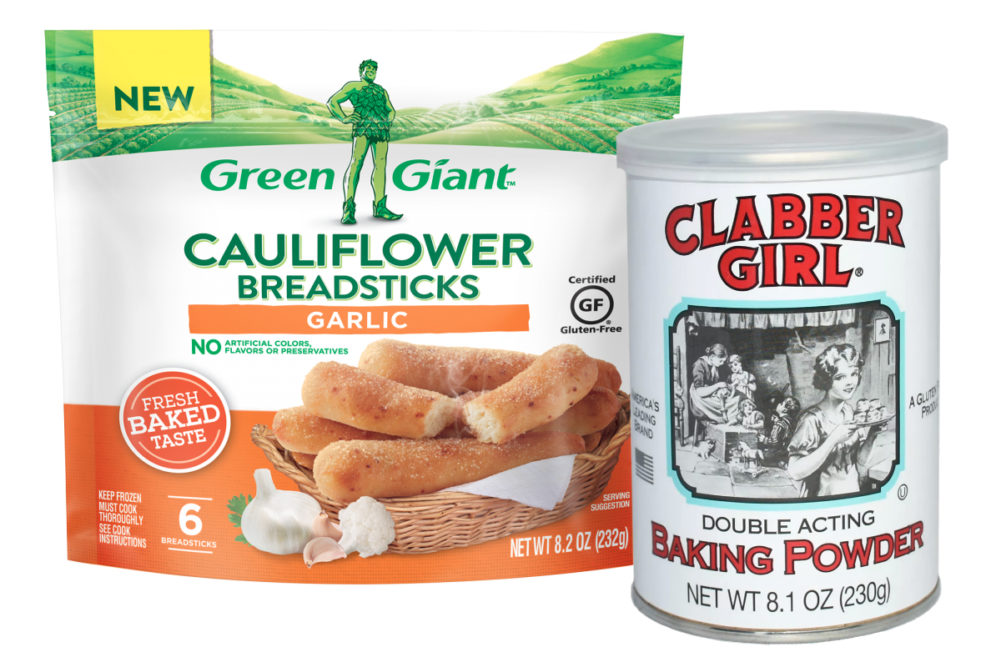Green Giant and Clabber Girl products