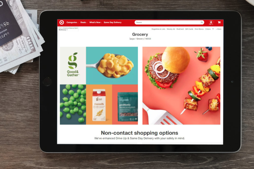 Target digital grocery shopping