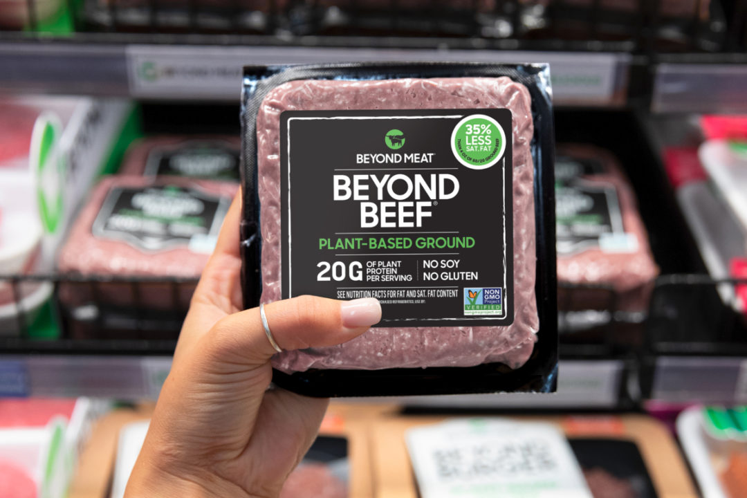 Beyond Beef in the supermarket meat case