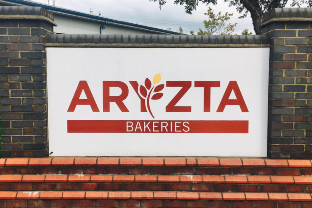 Aryzta bakeries sign