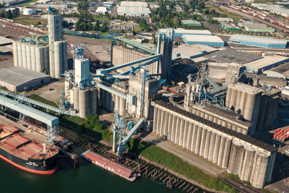 United Grain Corp. grain export terminal in Vancouver, Washington