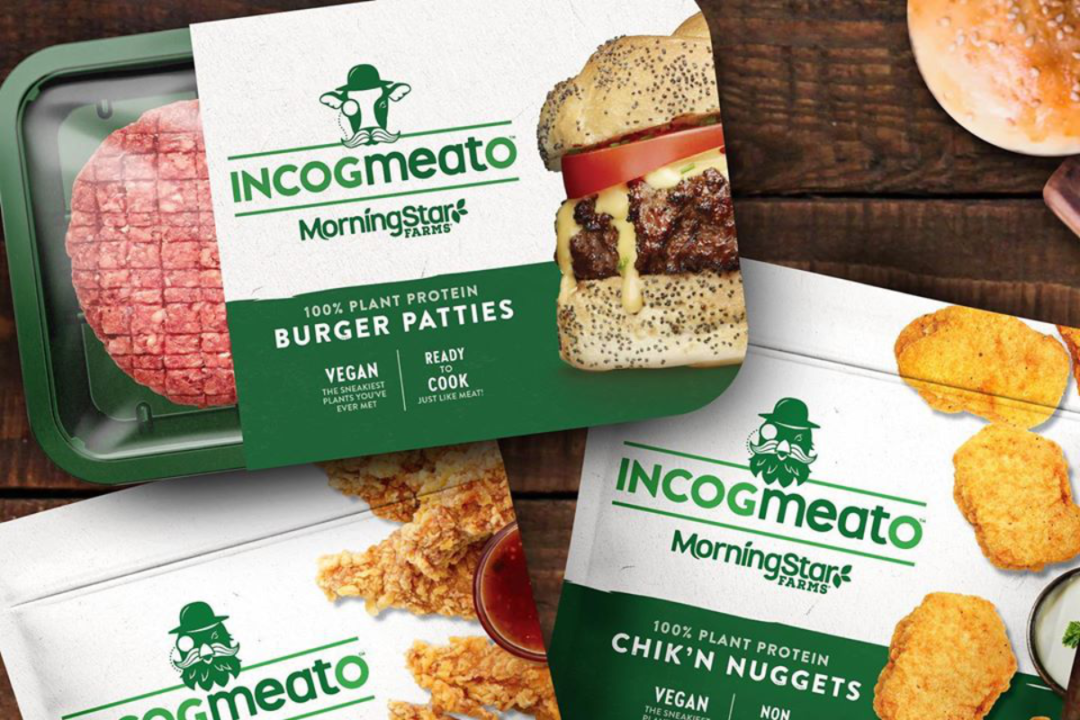 Plant-based meat alternatives from Kellog Co.'s Morningstar Farms
