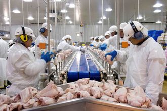 Tyson Foods poultry processing plant