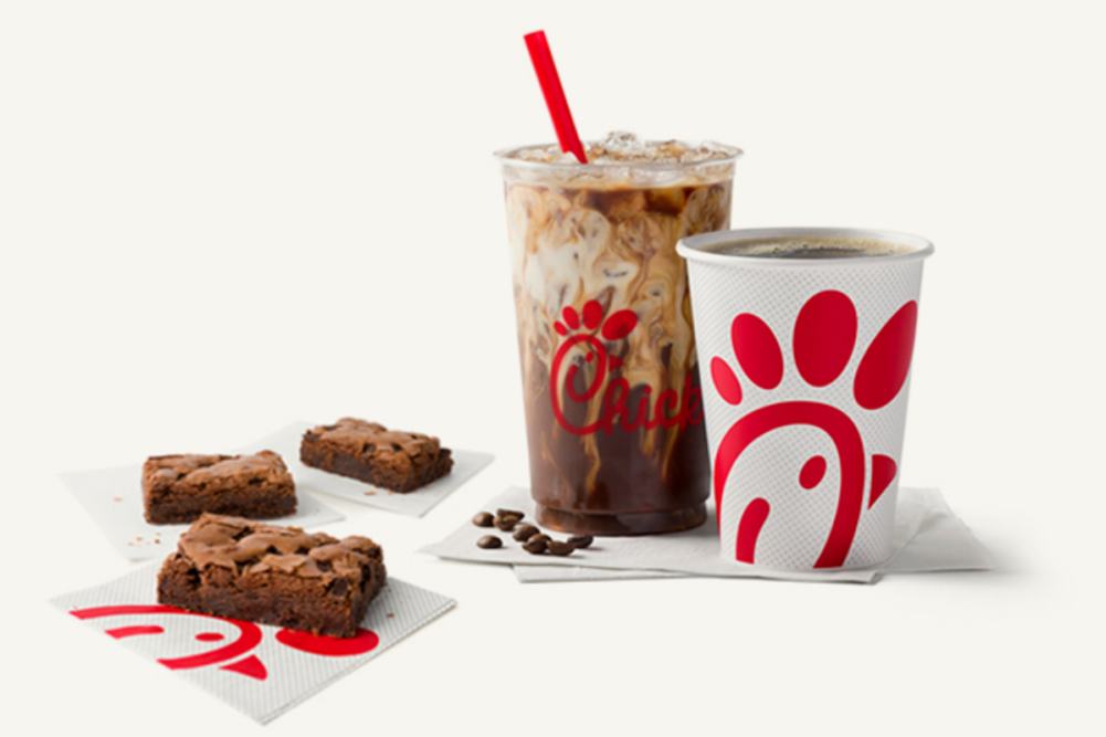 Chick-fil-A coffees and dessert