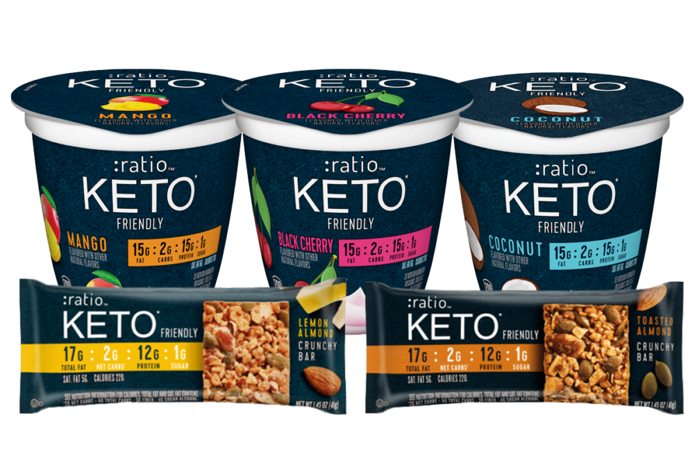 Ratio keto-friendly yogurts and snack bars from General Mills