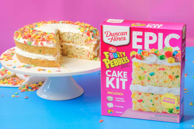 Duncan Hines Epic Baking Kit Fruity Pebbles Cake Kit