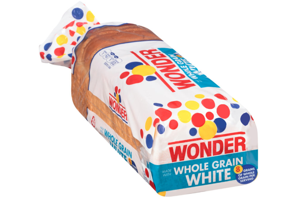 Wonder White Made with Whole Grain bread