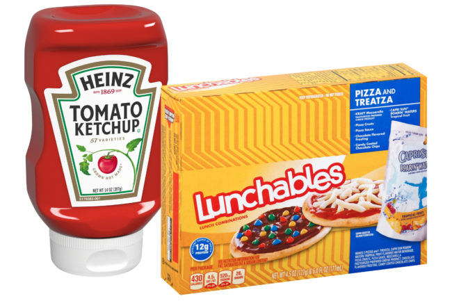 Heinz Ketchup and Lunchables