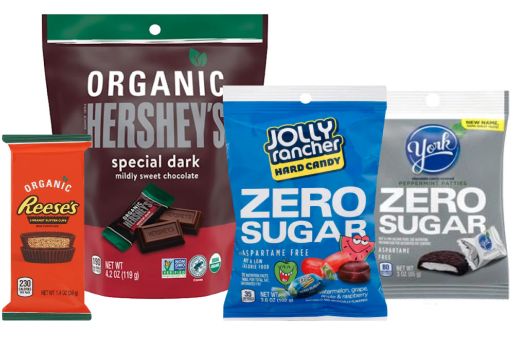 Hershey organic and zero sugar innovation