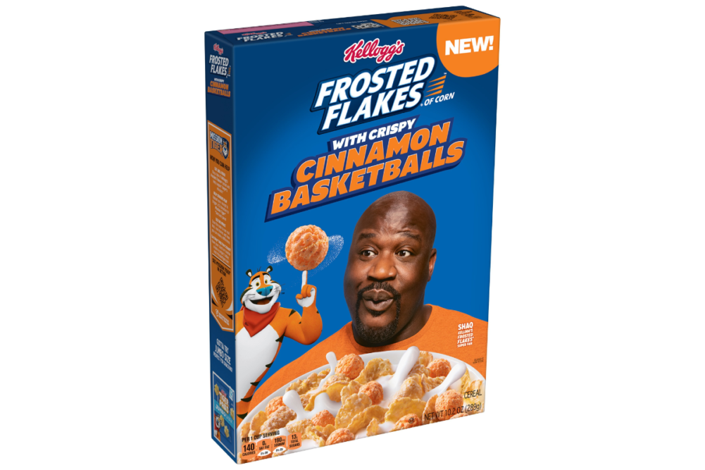 Frosted Flakes with Crispy Cinnamon Basketballs