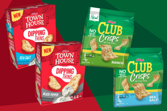 Kellogg Town House Dipping Thins and Club Crisps