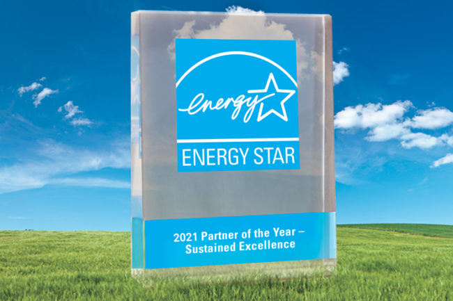 2021 Energy Star Partner of the Year: Sustained Excellence award