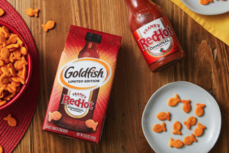 Frank's RedHot flavored Goldfish