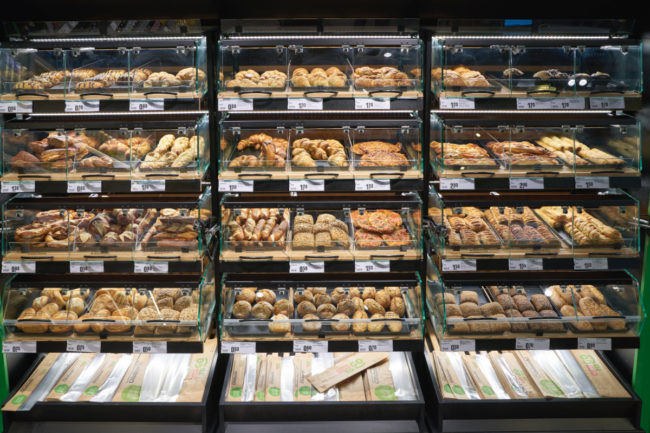 In-store bakery case