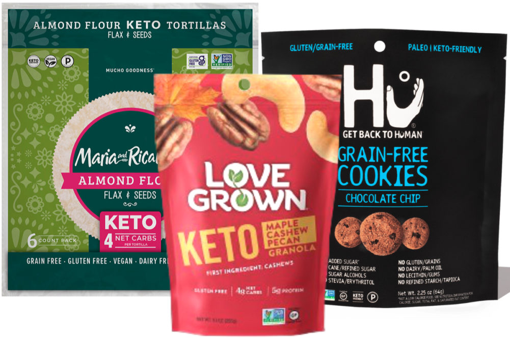New keto products from Mondelez, Maria & Ricardo’s, Love Grown Foods
