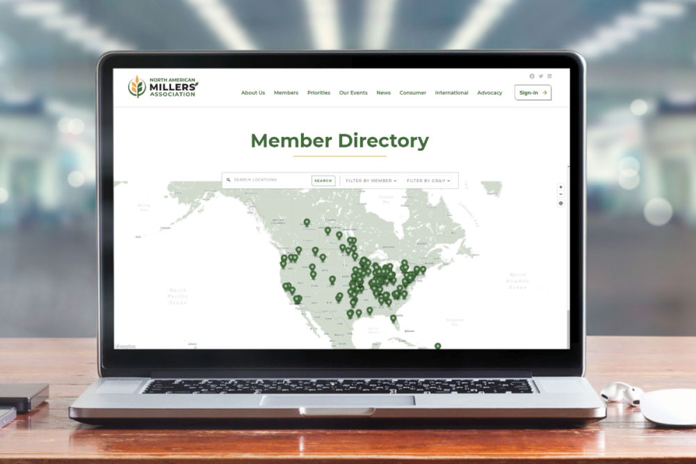 NAMA website member directory map