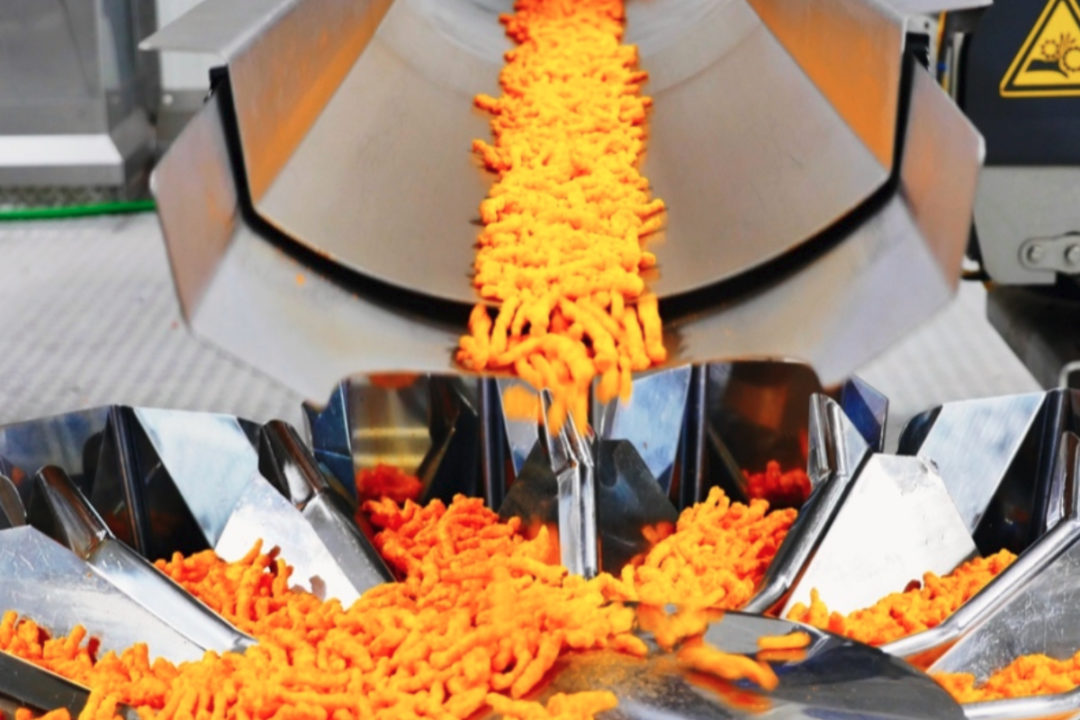 Cheetos production line