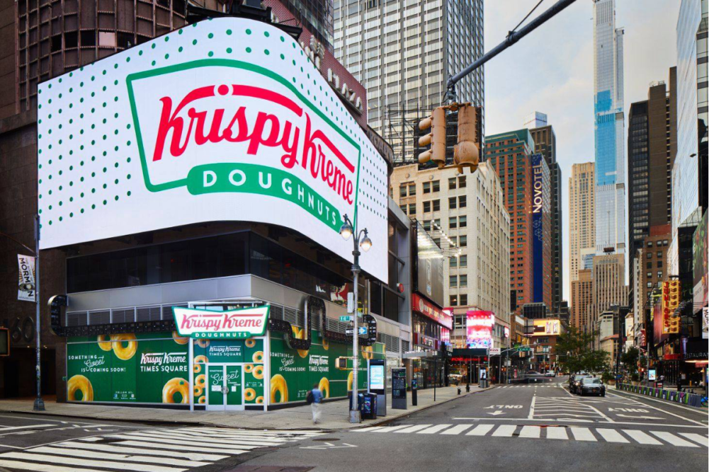 Krispy Kreme's flagship store in Times Square