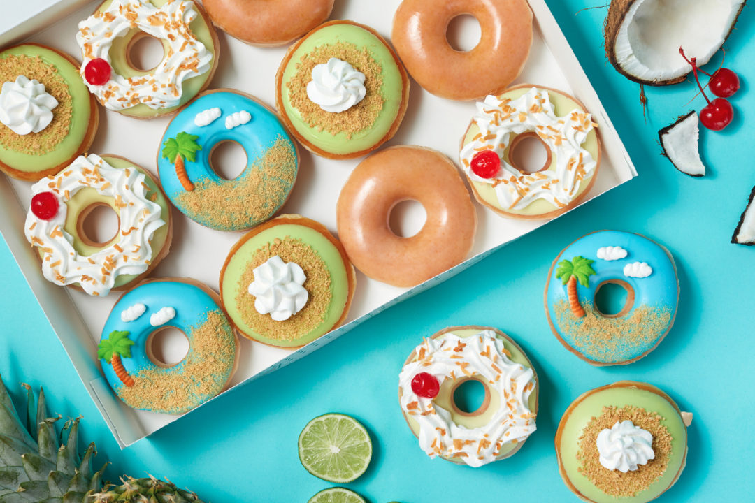 Krispy Kreme Island Time Collection donuts