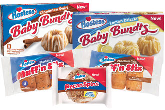 Hostess Baby Bundts, Muff'n Stix and Pecan Spins