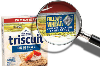 Triscuit Follow Your Wheat boxes